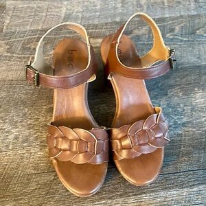 Born BOC Gigi Women Sandal Block Heel Brown Vegan Platform Graduation